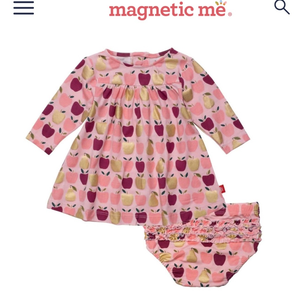 magnetic me appleton dress and diaper cover